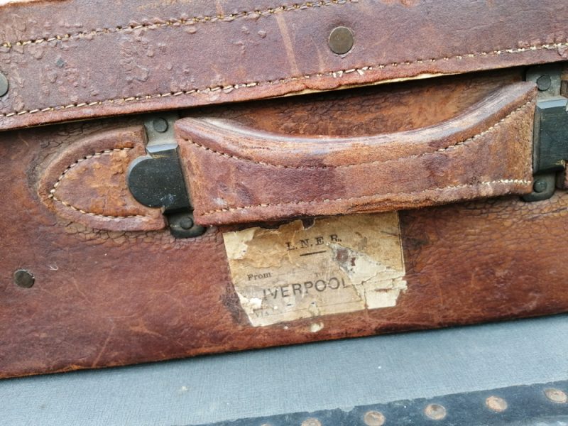 Large Leather Suitcase